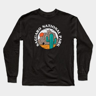 Retro Saguaro National Park Long Sleeve T-Shirt